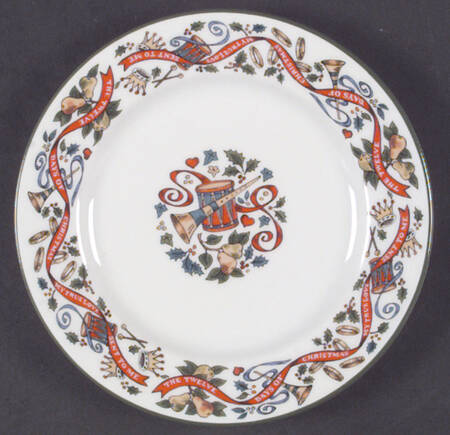 Twelve Days of Christmas Bread & Butter Plate