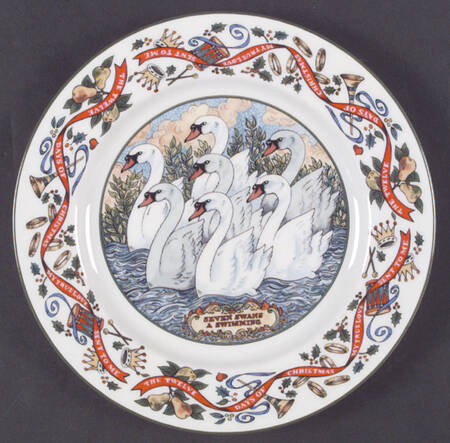 Twelve Days of Christmas Salad Plate
