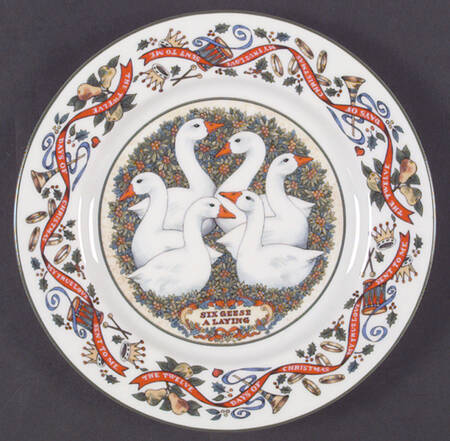 Twelve Days of Christmas Salad Plate