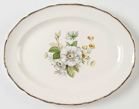 Linda 13" Oval Serving Platter