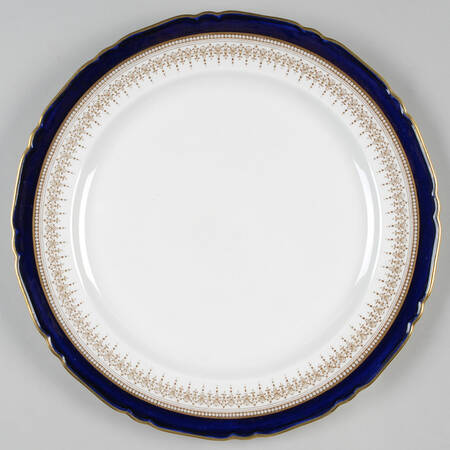 Regency Cobalt Blue (Cream Background) 12" Chop Plate (Round Platter)