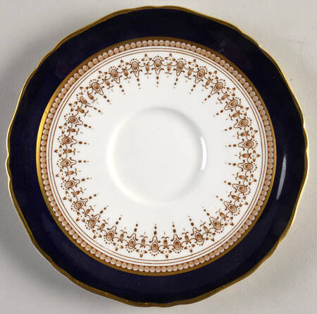 Regency Cobalt Blue (Cream Background) Saucer