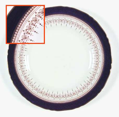 Regency Cobalt Blue (Cream Background) Salad Plate