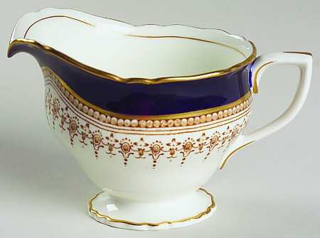 Regency Cobalt Blue (Cream Background) Creamer