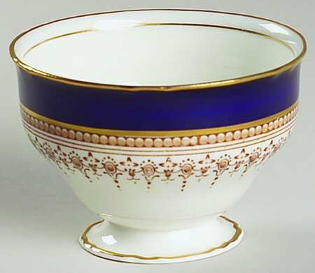 Regency Cobalt Blue (Cream Background) Open Sugar Bowl