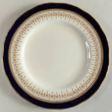 Regency Cobalt Blue (Cream Background) Luncheon Plate
