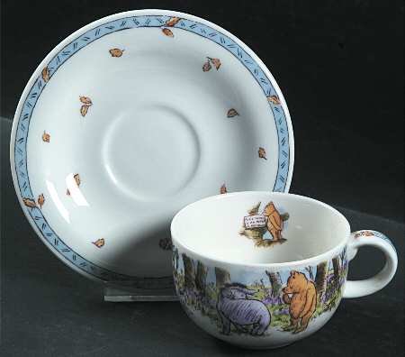 Classic Pooh Flat Cup & Saucer Set