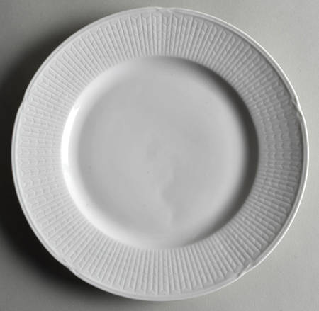 Swedish Grace Snow (White) Luncheon Plate