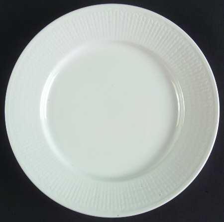 Swedish Grace Snow (White) Salad Plate