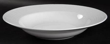 Swedish Grace Snow (White) Large Rim Soup Bowl