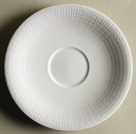 Swedish Grace Snow (White) Saucer for Footed Cup