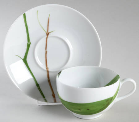 Verdures Footed Cup & Saucer Set