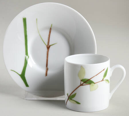 Verdures Flat Demitasse Cup & Saucer Set