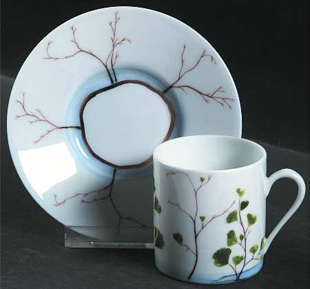 Verdures Flat Demitasse Cup & Saucer Set