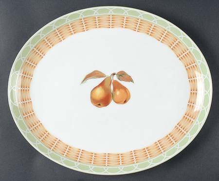 Evesham Orchard 14" Oval Serving Platter