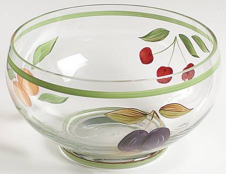 Evesham Orchard Large Glassware Salad Bowl