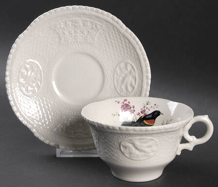 Aviary Flat Cup & Saucer Set