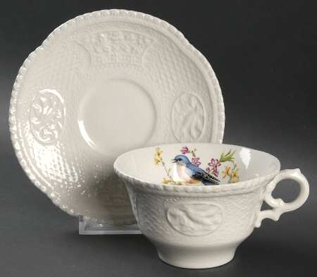 Aviary Flat Cup & Saucer Set
