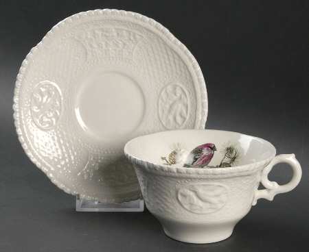 Aviary Flat Cup & Saucer Set
