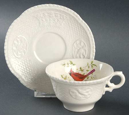 Aviary Flat Cup & Saucer Set