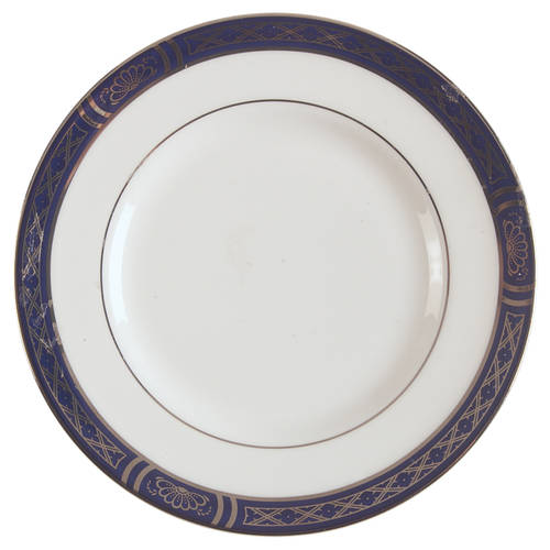 Mountbatten Cobalt Blue (Platinum Trim) Bread & Butter Plate