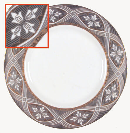 Contrast Accent Salad Plate