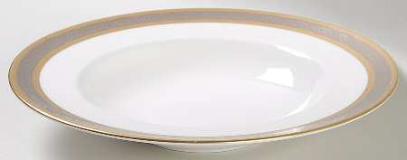Contrast Large Rim Soup Bowl