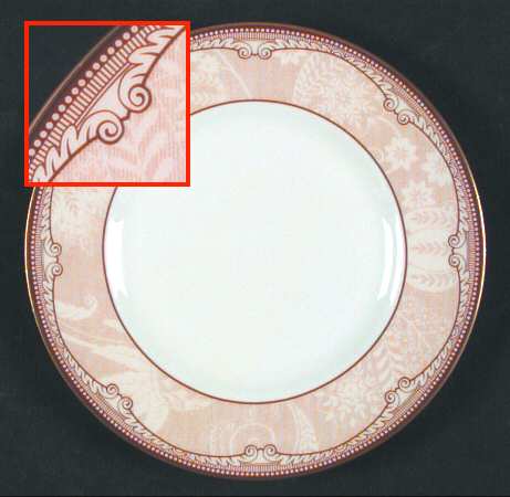 Brocade Bread & Butter Plate