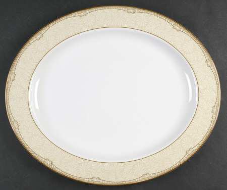 Brocade 15" Oval Serving Platter
