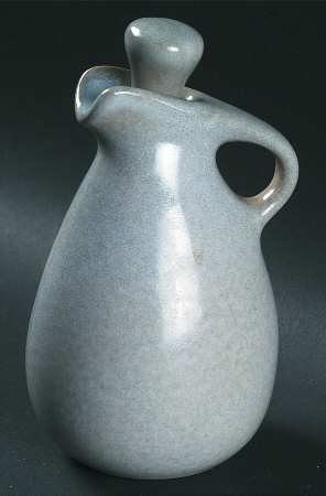 Raymor Beach Gray (Glossy) Oil Or Vinegar Cruet and Stopper