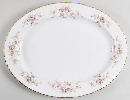 Victoriana Rose (Montrose Shape) 16" Oval Serving Platter