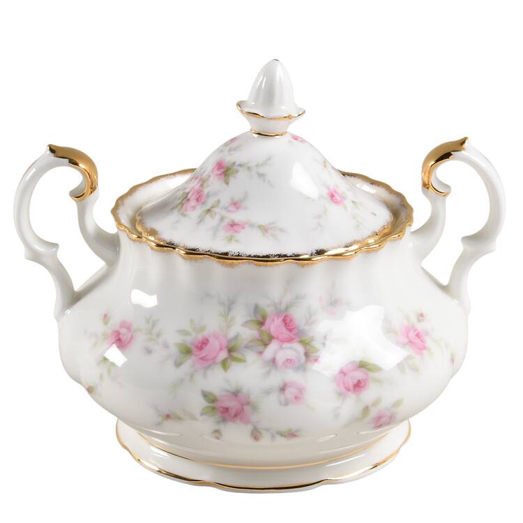 Victoriana Rose (Montrose Shape) Sugar Bowl & Lid