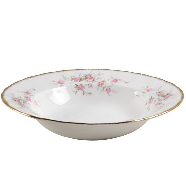 Victoriana Rose (Montrose Shape) Large Rim Soup Bowl