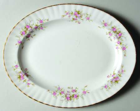 Victoriana Rose (Montrose Shape) 13" Oval Serving Platter
