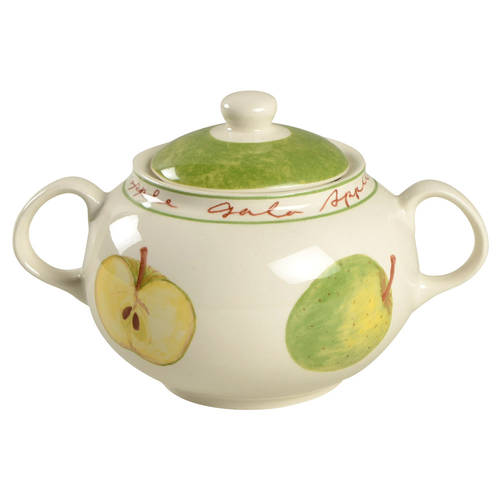 Apple Sugar Bowl & Lid