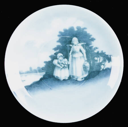 Old Dutch (No Trim) Saucer for Flat Cup