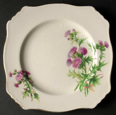 Scotch Thistle Square Salad Plate
