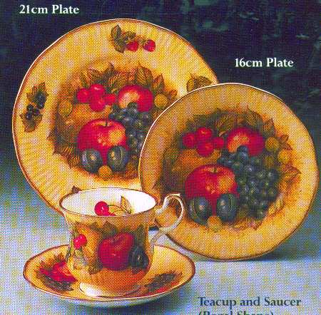 Antique Fruit Dinner Plate