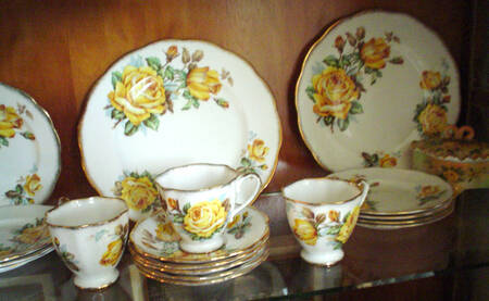 Roses of Piccardy Footed Cup & Saucer Set