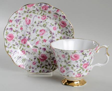 4429 Footed Cup & Saucer Set