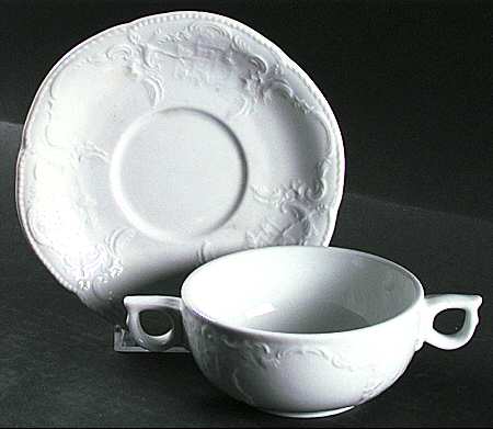 Sanssouci (Restaurant) Flat Cream Soup Bowl & Saucer Set