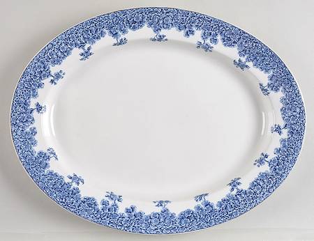 W2279 Navy 18" Oval Serving Platter