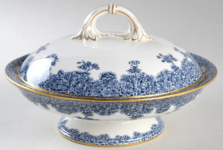 W2279 Navy Round Covered Vegetable