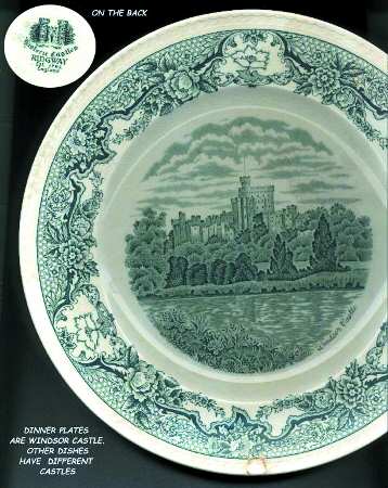 Historic Castles Blue by Ridgway (Ridgways)