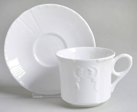Jacobean Flat Cup & Saucer Set