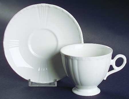 Jacobean Footed Cup & Saucer Set