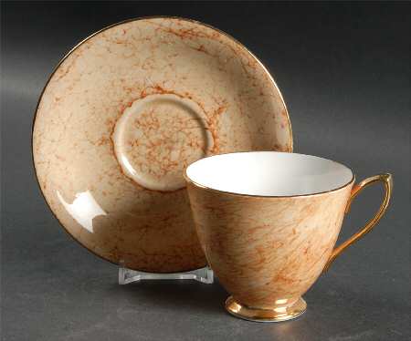 Gossamer Butterscotch Footed Cup & Saucer Set