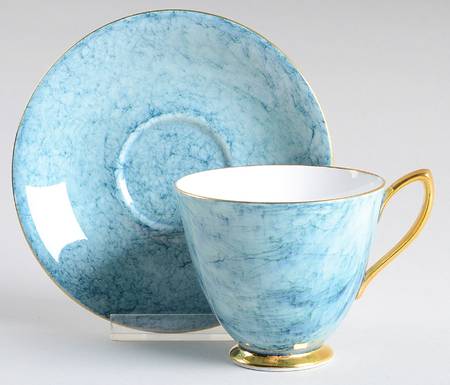 Gossamer Blue Footed Cup & Saucer Set