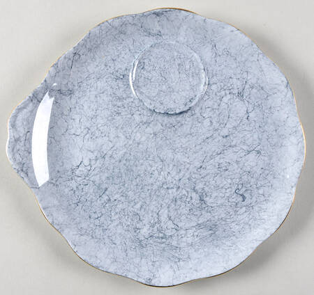 Gossamer Gray Snack Plate