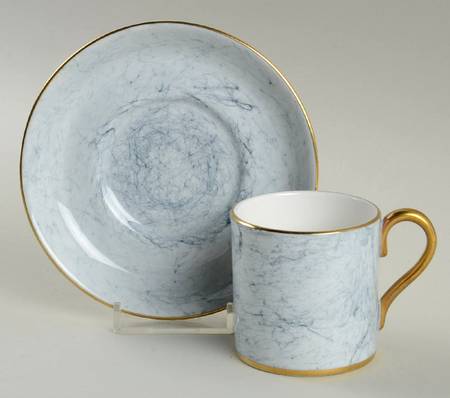 Gossamer Gray Flat Demitasse Cup & Saucer Set